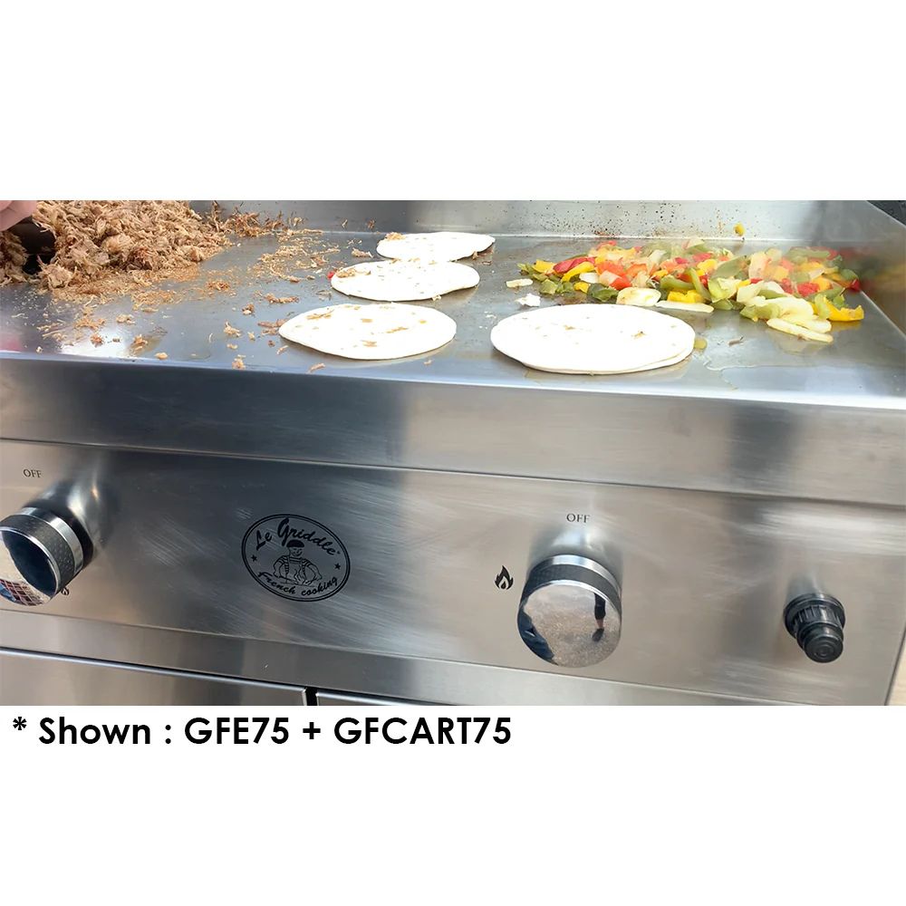 Le Griddle Stainless Steel Cart for 41" The Big Texan Griddle