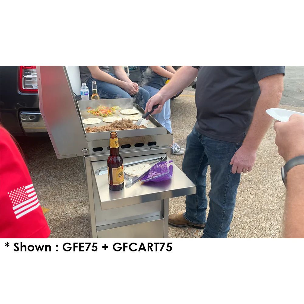 Le Griddle Stainless Steel Cart for 41" The Big Texan Griddle