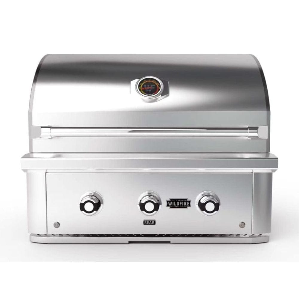 Wildfire Ranch PRO 30" Built-In Black 304 Stainless Steel Gas Grill (2 Burner)