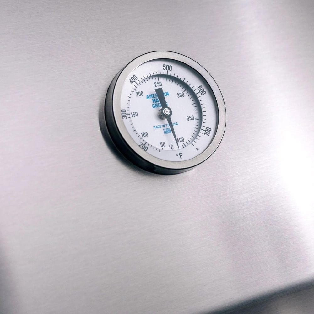 Atlas Freestanding 36" Gas Grill (3 Burners) by American Made Grills Thermometer Gauge