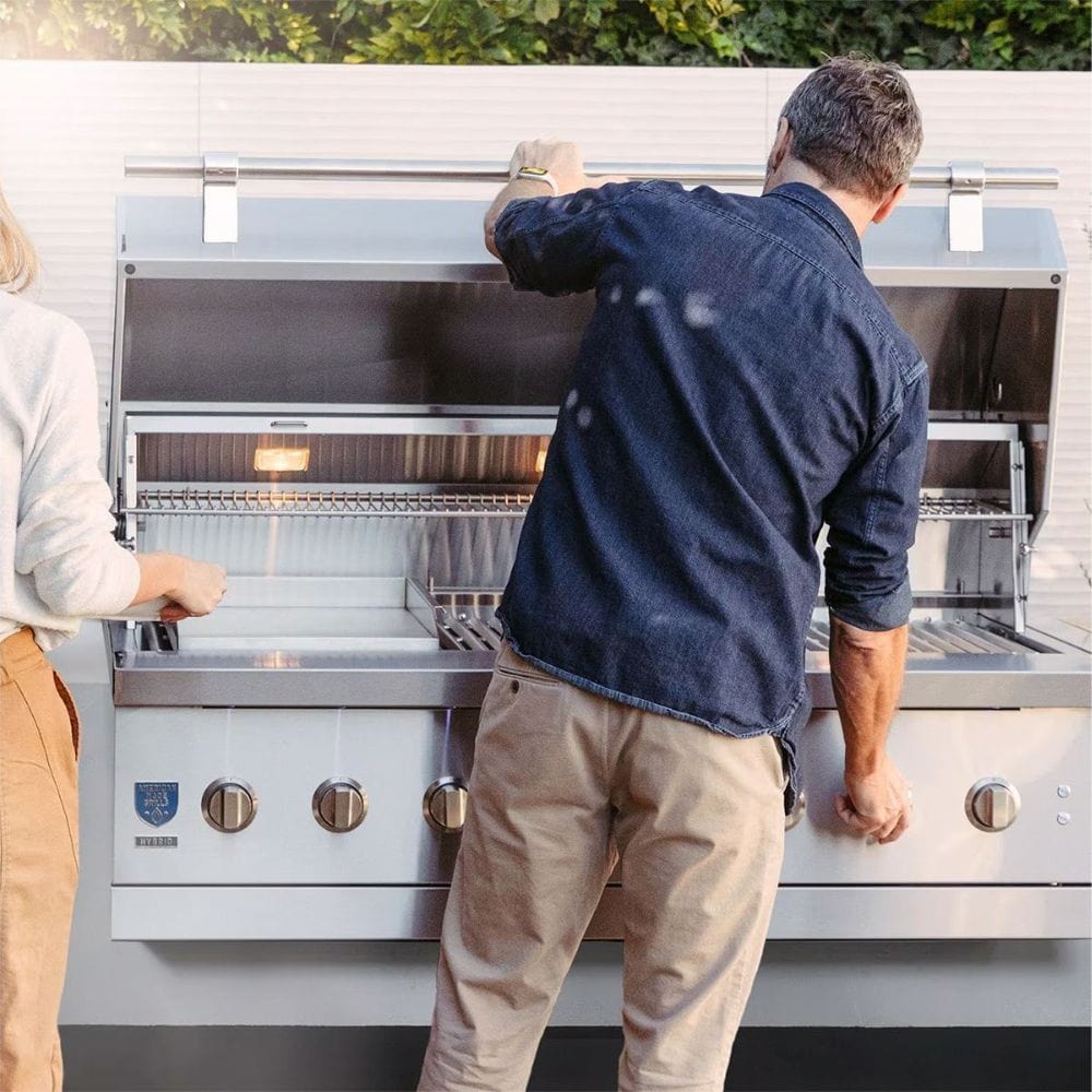 AMG Encore 54" Hybrid Grill 3-Piece Gas Outdoor Kitchen Package (7 Burner)