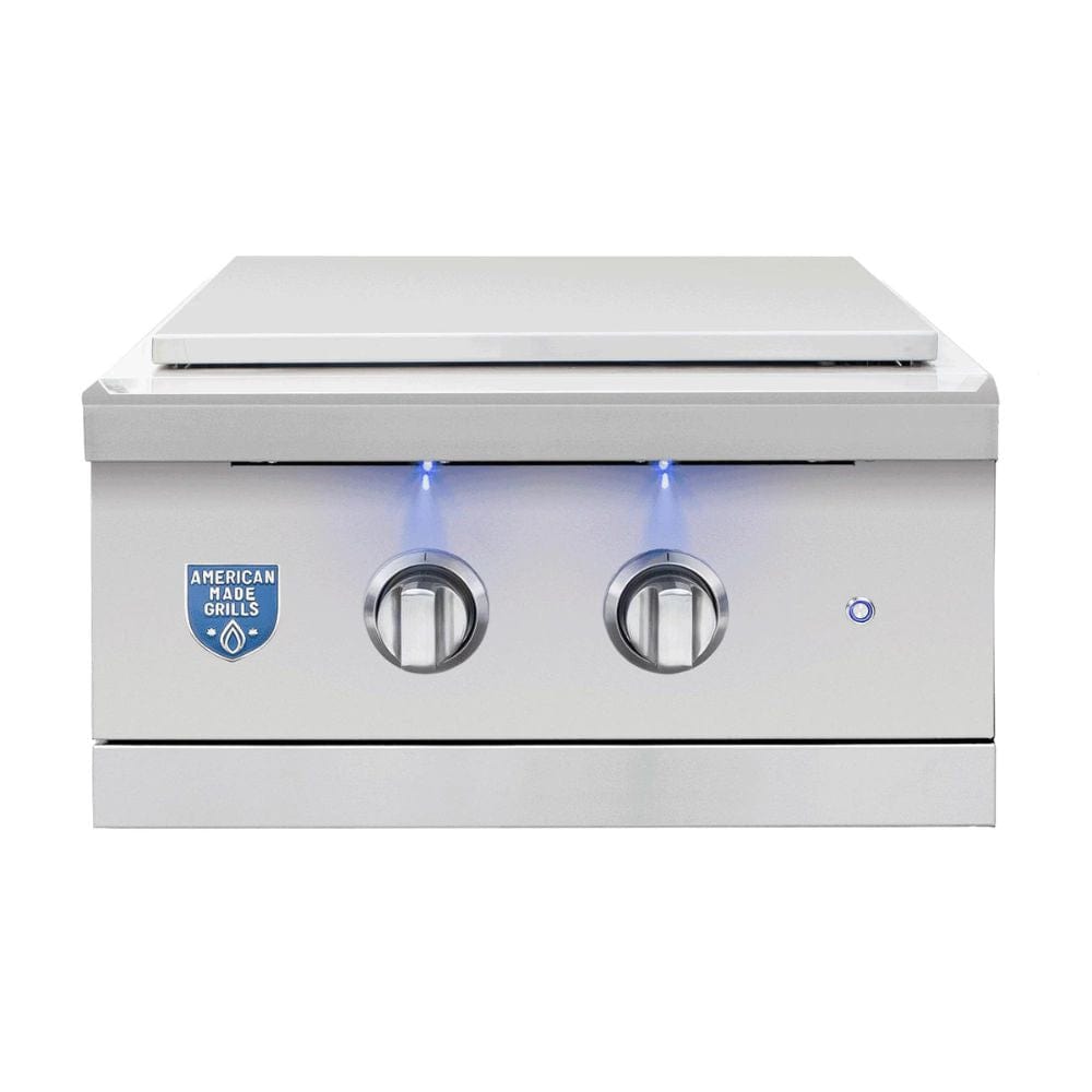 Atlas Built-In Gas Power Burner by American Made Grills with Cover