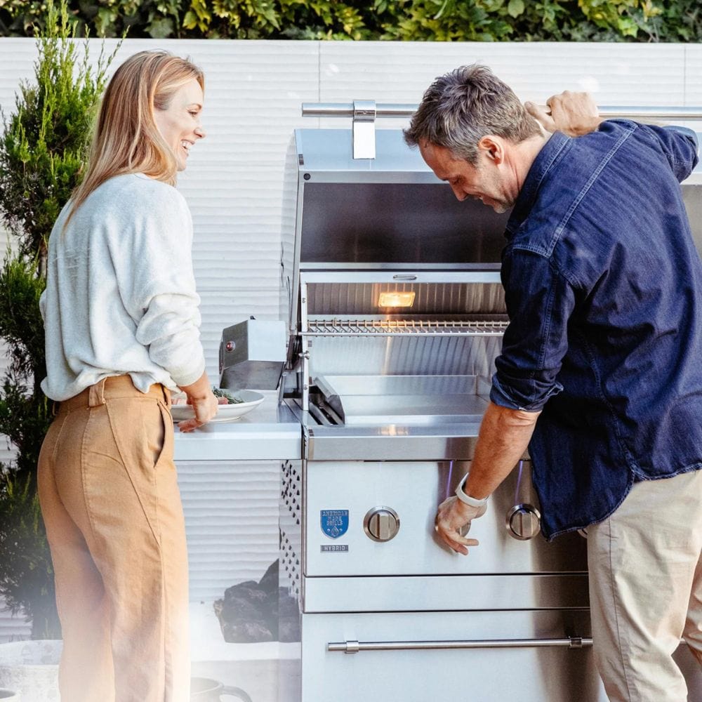 Encore Freestanding 36" Hybrid Grill (8 Burner) by American Made Grills Lifestyle_1