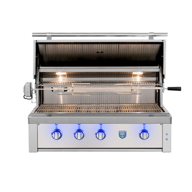 Estate 42" Built-In Grill by American Made Grills Open Hood View