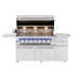 Muscle 54" Freestanding Hybrid Grill (8 Burner) by American Made Grills_Open Hood