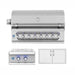 AMG Muscle 54" Hybrid Grill 3-Piece Gas Outdoor Kitchen Package (8 Burner)