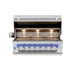 Muscle 54" Hybrid Grill (8 Burner) by American Made Grills Open Hood