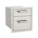 Fire Magic 14" Premium Flush Double Access Drawer w/ Soft Close Side View