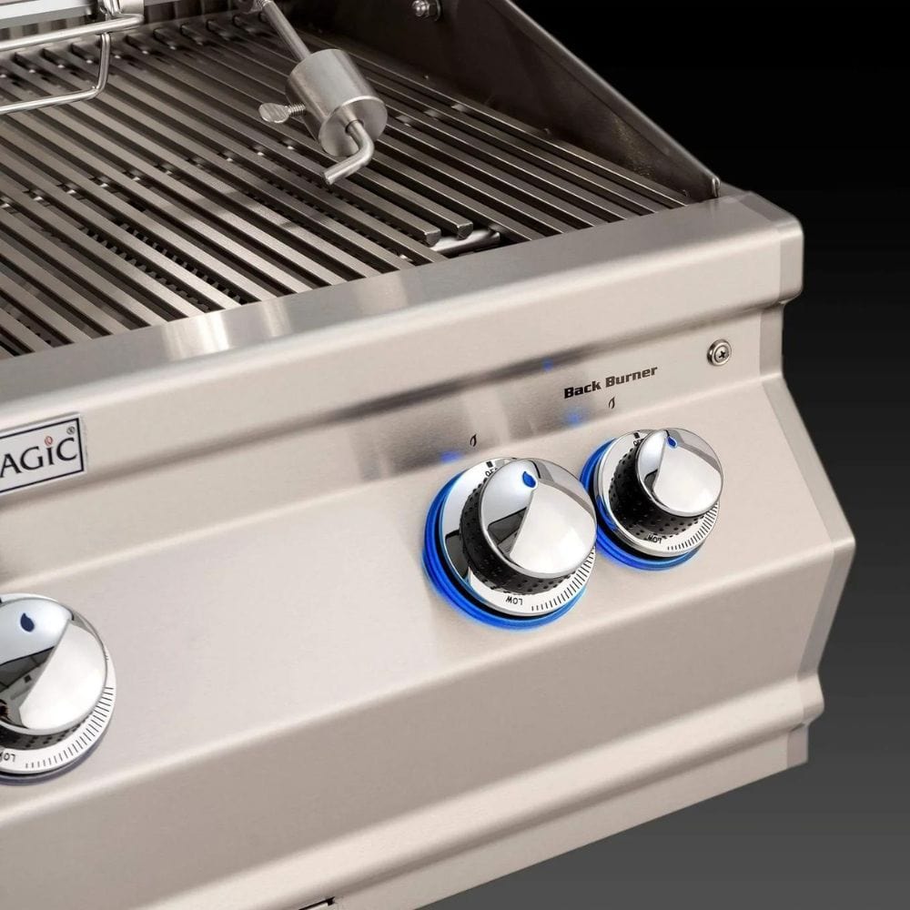 Fire Magic 24" Aurora Built-In Gas Grill with Analog Thermometer (2 Burner)