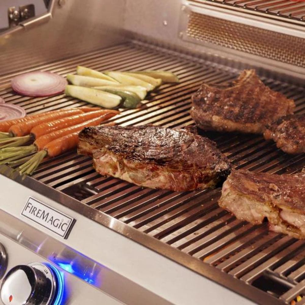 Fire Magic 24" Aurora Built-In Gas Grill with Analog Thermometer (2 Burner) Lifestyle Image