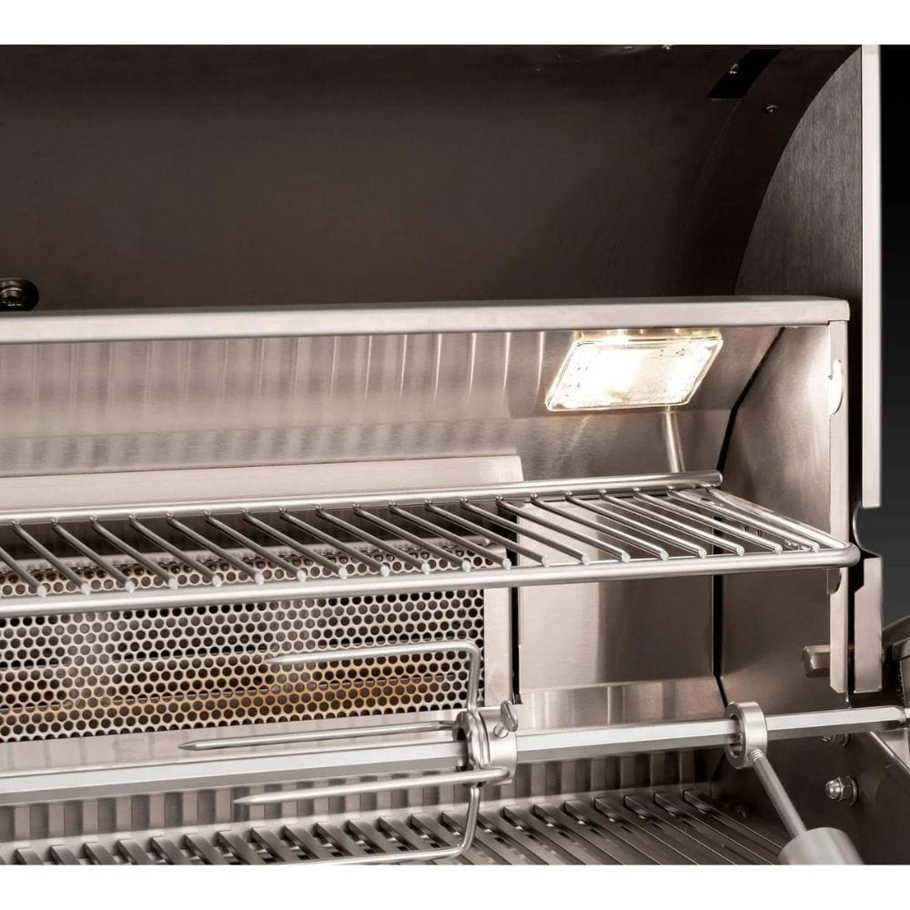 Fire Magic 24" Aurora Built-In Gas Grill with Infrared Side Burner (2 Burner) Warming Rack
