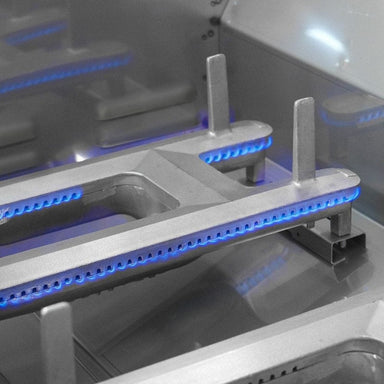 Fire Magic Aurora 30" Built-In Gas Grill w/ Analog Thermometer, Rotisserie & Magic View Window (3 Burner) Cast Stainless Steel Burner