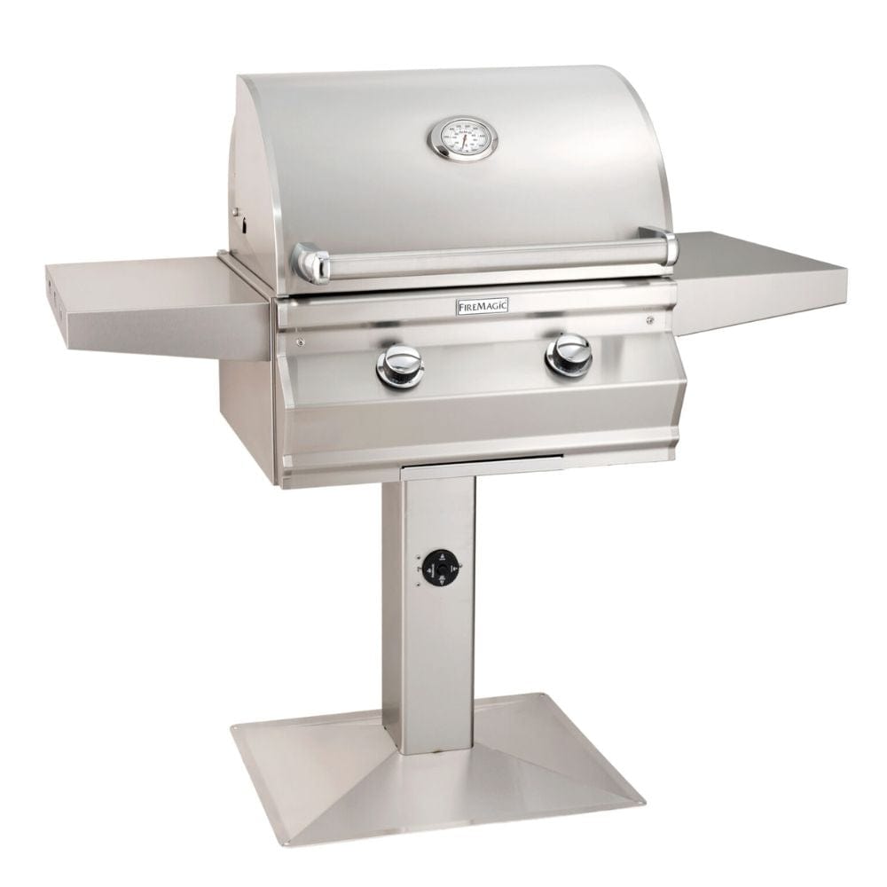 Fire Magic Choice C430s 24" Patio Post Mount Gas Grill with Analog Thermometer (2 Burner) Main Image