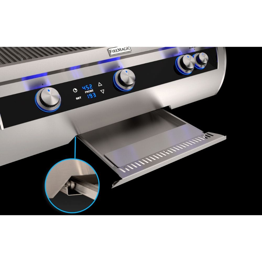 Fire Magic Echelon Diamond E1060i 48" Built-In Gas Grill w/ Infrared Burner, Rotisserie, Digital Thermometer & Magic View Window (4 Burner) Echelon Drip Tray