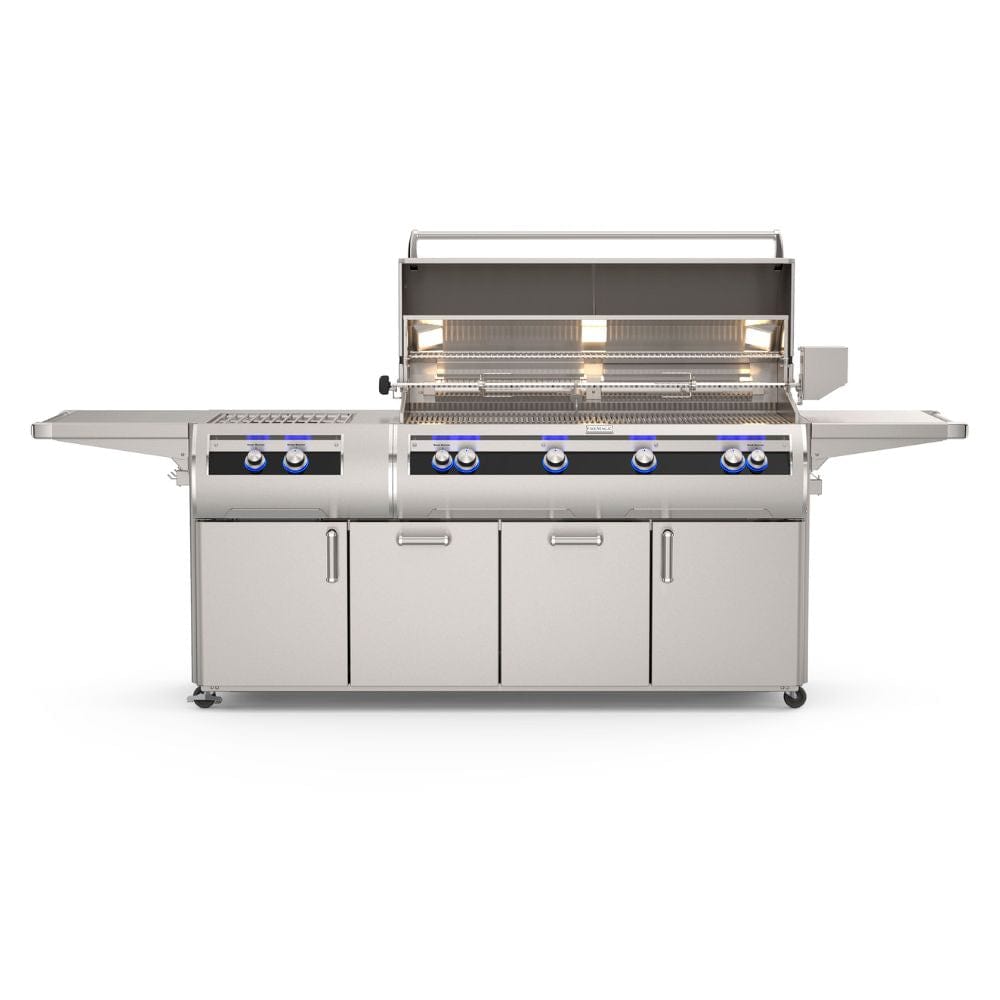Fire Magic Echelon Diamond E1060s "A" Series 48" Freestanding Gas Grill w/ Rotisserie, Power Burner & Analog Thermometer (4 Burner) Open Hood