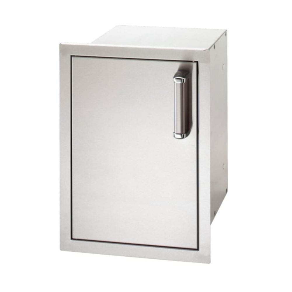 Fire Magic Flush Mounted 14 1/2" Single Door with Dual Drawers Left hinged