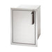 Fire Magic Flush Mounted 14 1/2" Single Door with Dual Drawers Left hinged