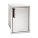 Fire Magic Flush Mounted 14 1/2" Single Door with Dual Drawers Right hinged