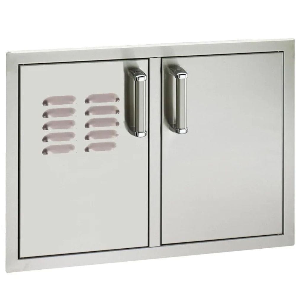 Fire Magic Flush Mounted 30" Double Access Door with Soft Close and Louver