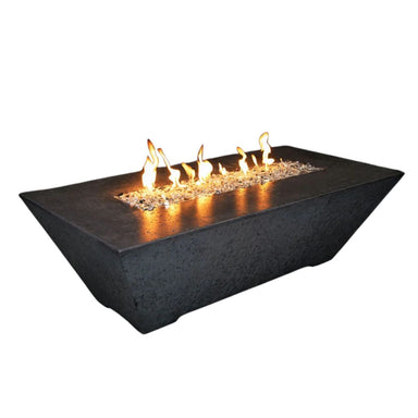 Ample tabletop space for your favorite refreshments, and an innovative flame effect for added ambiance