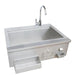 15"x15" Drop-In Sink Option Included