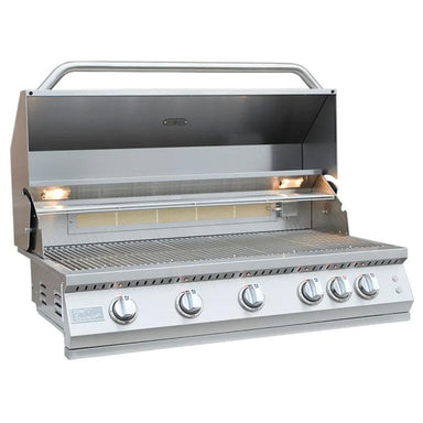The interior of Kokomo 40” Professional Built in Gas Grill (5 Burner).