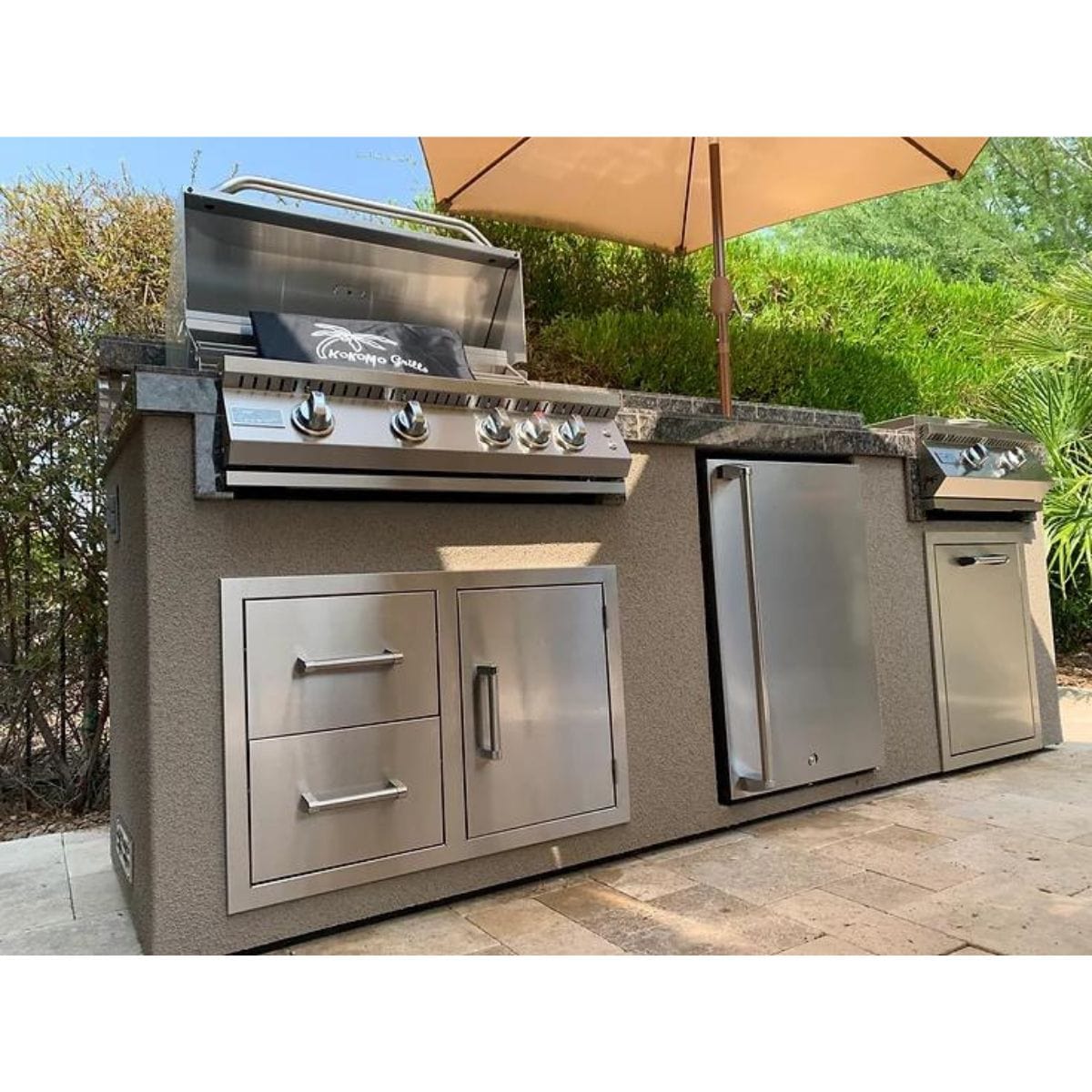 Combo Door and Drawers Under 5 Burner Pro BBQ Grill