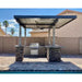 Featuring the Kokomo Aruba BBQ Island With 12' x 12' Pergola Built-In BBQ Grill.