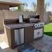 Good things Kokomo Bali 7'6" Island with Backsplash and Built In BBQ Grill can offer.