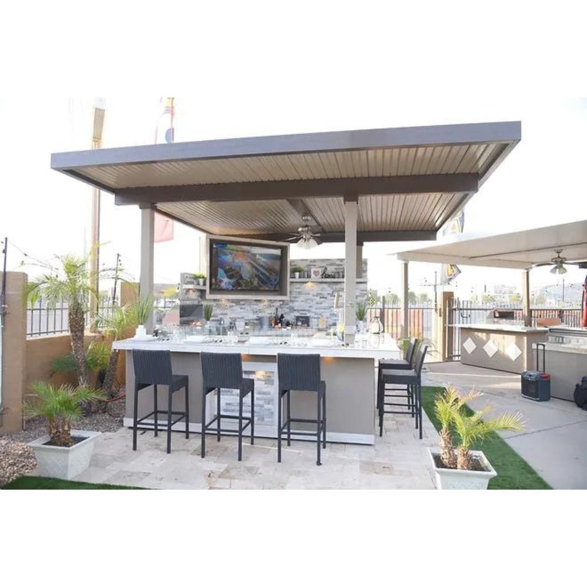 Kokomo Best Outdoor Kitchen Bermuda BBQ Island with TV