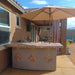 The amazing Kokomo Caribbean BBQ Island with 4 Burner Built In BBQ Grill Refrigerator and Drawers.