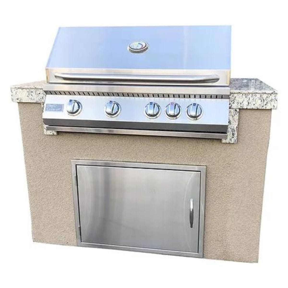 Best cooking you can do with Kokomo Fiji 4' BBQ Island with 4 Burner Built-In BBQ Grill.