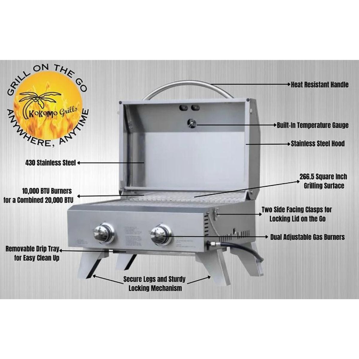 With its user-friendly design, this grill is a breeze to set up and operate, allowing you to focus on enjoying the outdoor cooking experience.