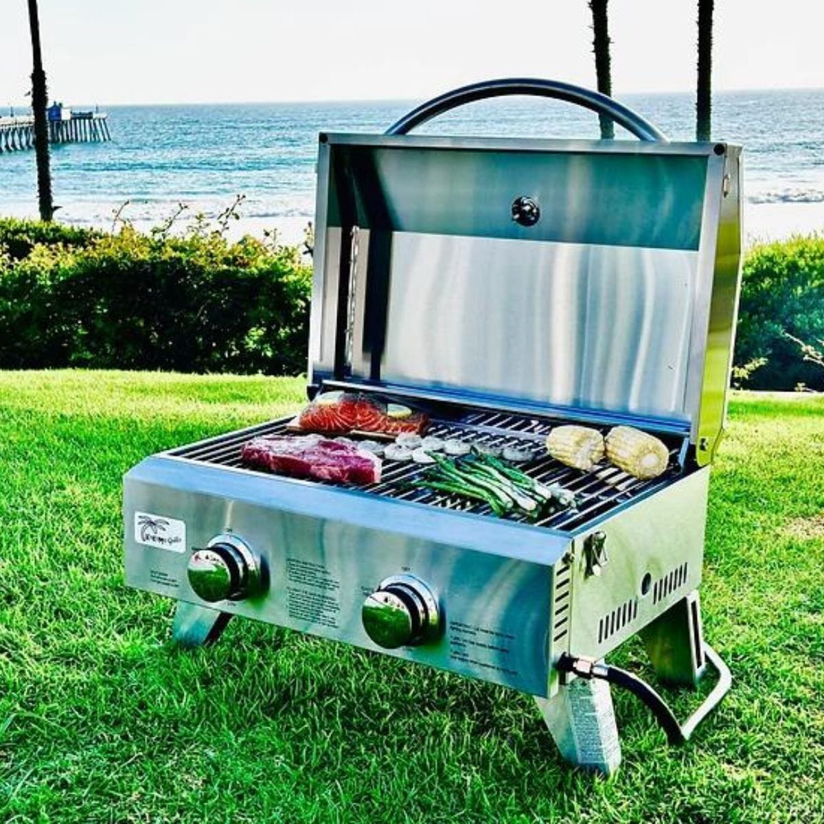 What sets this portable grill apart is its versatility. 