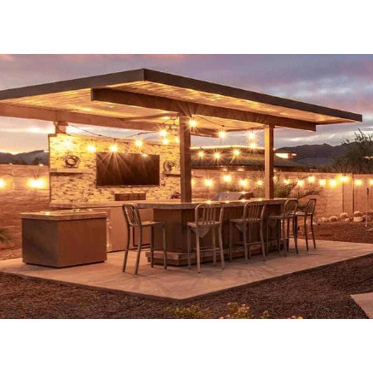 Introducing the Kokomo Key Largo Outdoor Kitchen With Built In BBQ Grill With 15 x 15 Patio Cover. 