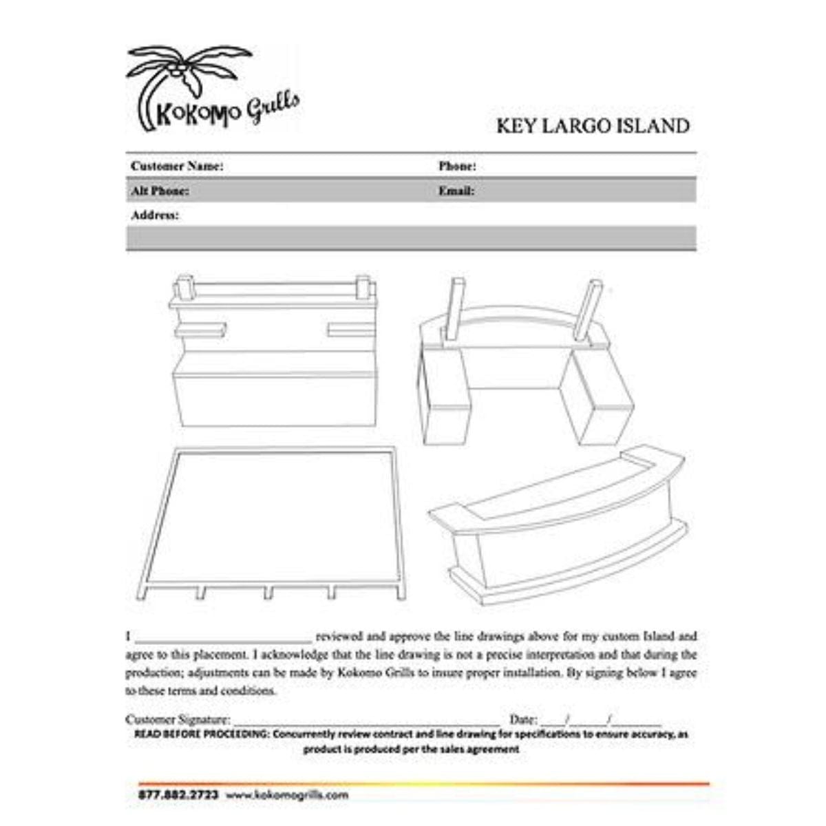 Introducing the Kokomo Key Largo Outdoor Kitchen With Built In BBQ Grill With 15 x 15 Patio Cover. 
