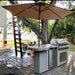The great benefits of buying Kokomo Maui 7'6" BBQ Island With 33" Round Bar on one end Led Lights and Built In BBQ.