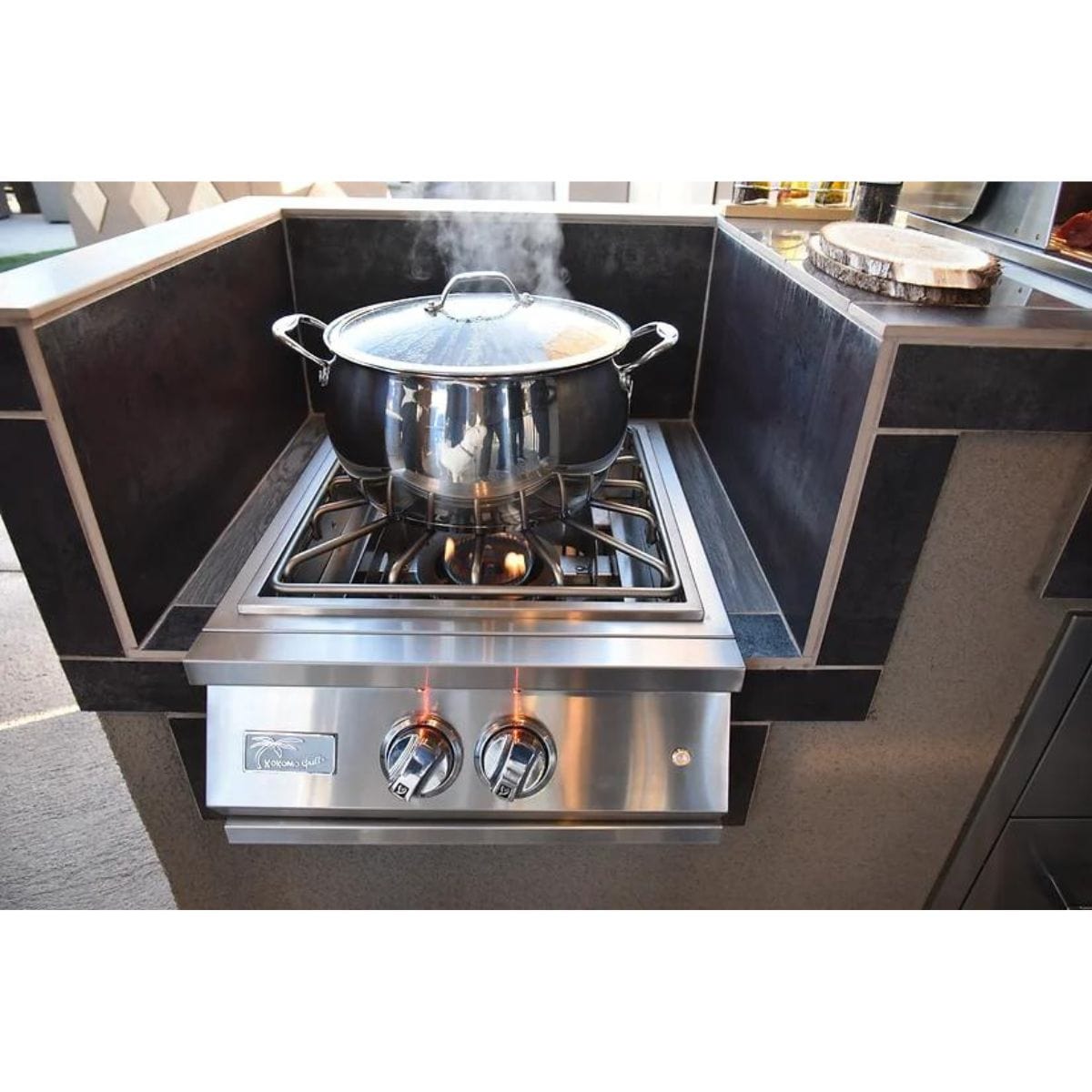 Introducing the Kokomo Outdoor Kitchen Montego Model BBQ Island BBQ Grill.