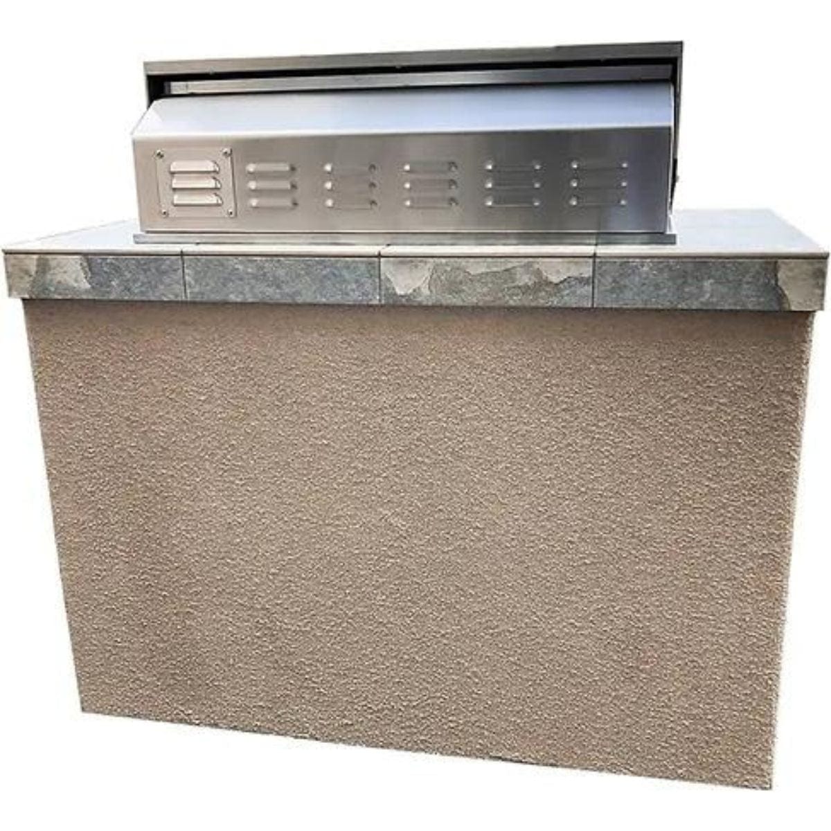 The outstanding Kokomo Panama 4' BBQ Island with 4 Burner Built In BBQ Grill.