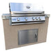 The outstanding Kokomo Panama 4' BBQ Island with 4 Burner Built In BBQ Grill.