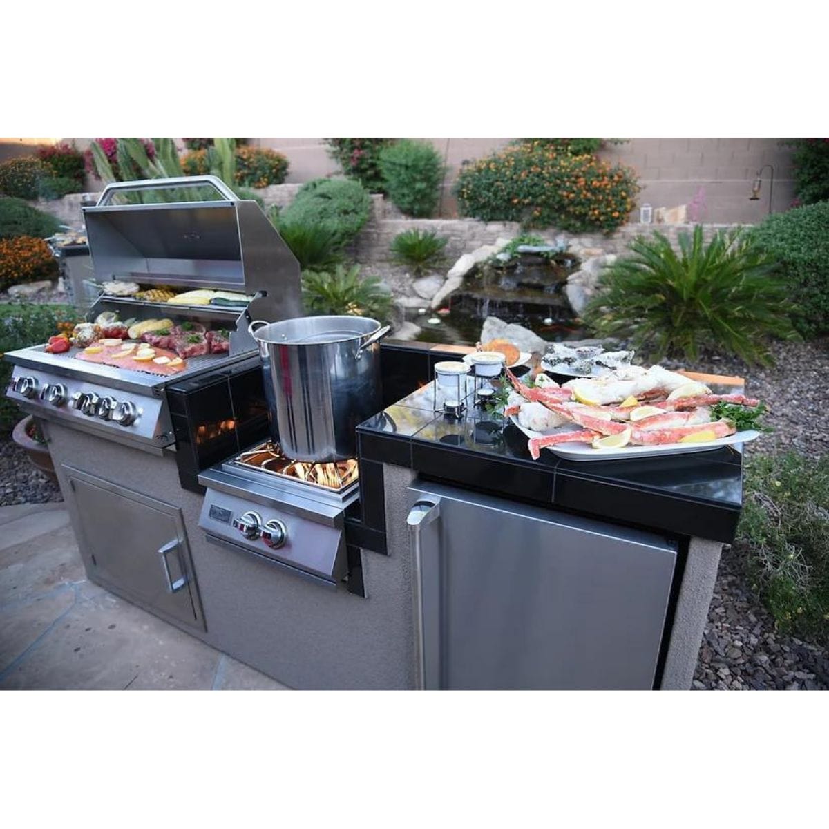  Have the best Surf and Turf Barbeque parties and let your guests be apart of your backyard grill. 