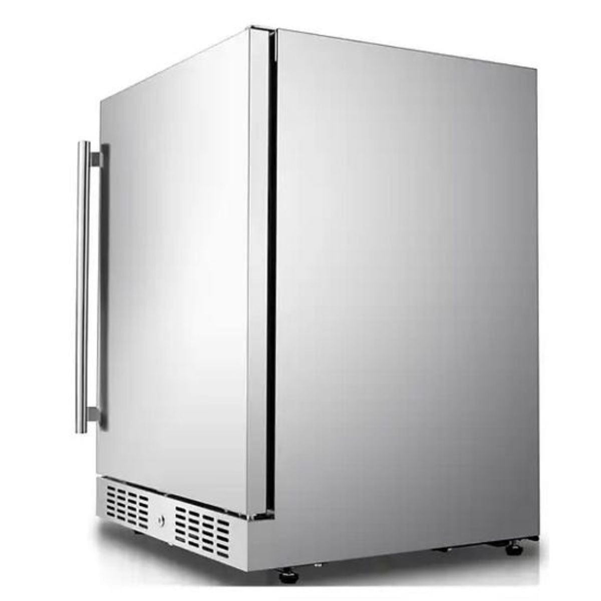 Crafted with the finest 304-grade stainless steel, renowned for its unrivaled durability against the harshest elements, this refrigerator is not only a visual marvel but a testament to long-lasting quality.