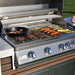 This is the Kokomo Professional Shiplap Outdoor Kitchen Grill With Waterfall Edge