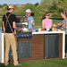 This is the Kokomo Professional Shiplap Outdoor Kitchen Grill With Waterfall Edge