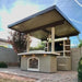 This is the Kokomo St. Croix Outdoor Kitchen With Built In BBQ Grill and 12x12 Patio Cover.
