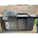 This is the finest Kokomo St. John 7'6" BBQ Island W High Bar on three sides and Lights 4 Burner BBQ Grill.