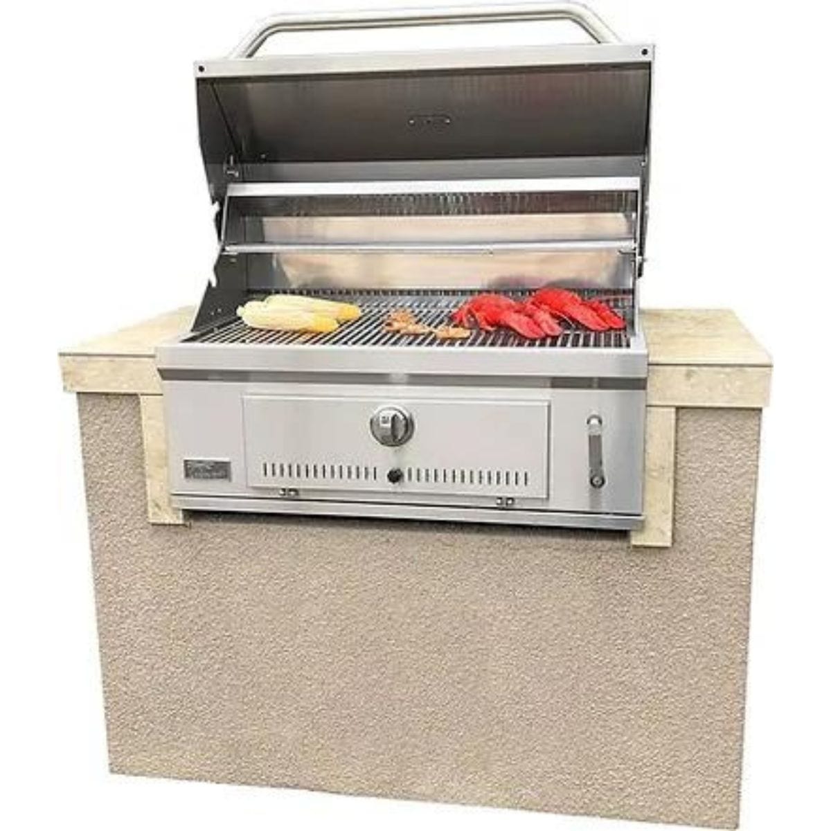 All the good things Kokomo St. Martin 4' Charcoal Built In BBQ Island can offer to your outdoor cooking experience. 