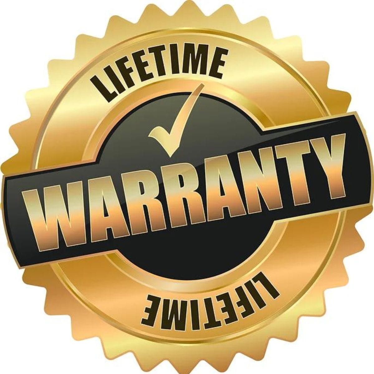 The Kokomo Stainless Steel Double Side Burner with Removable Cover has lifetime warranty.