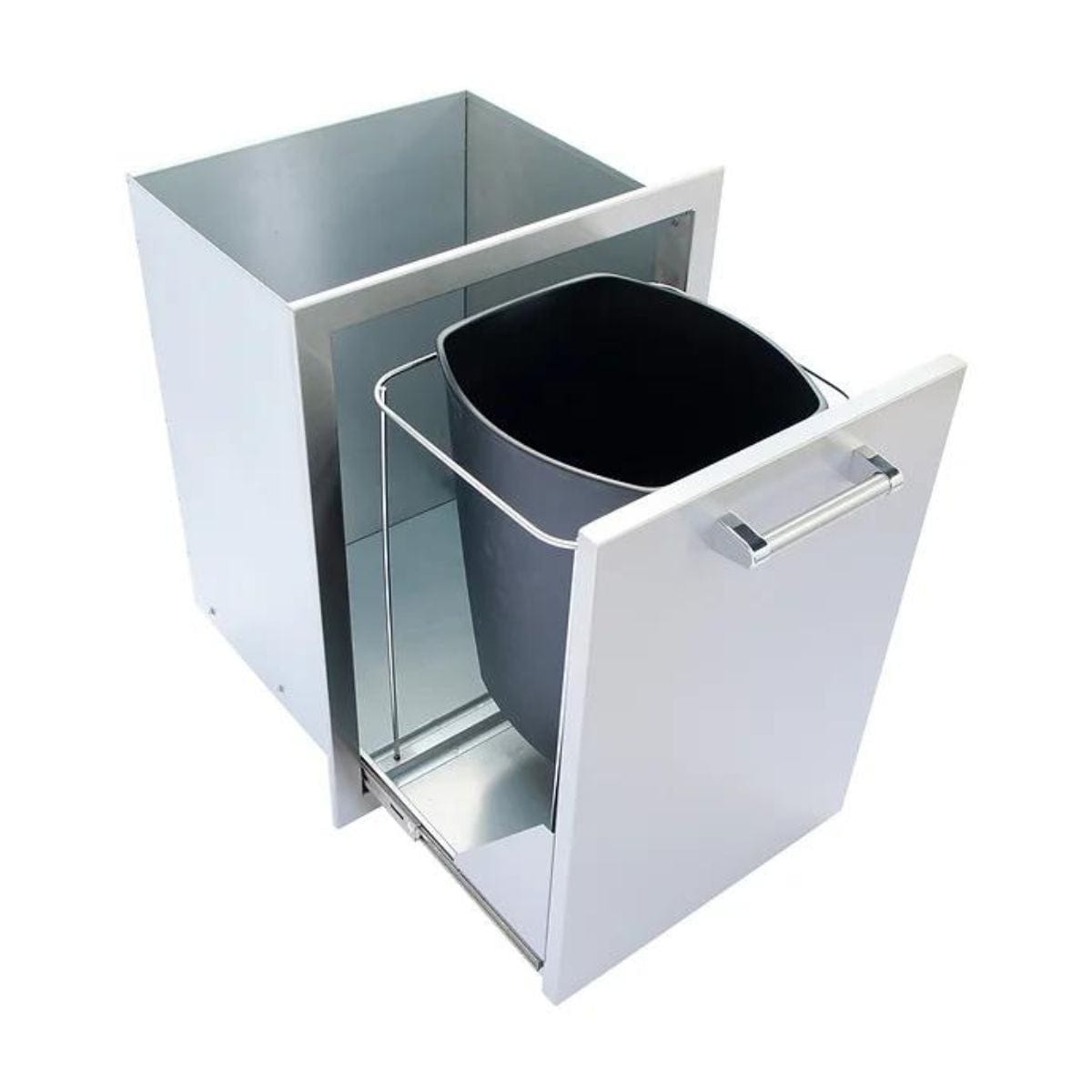 The closer view of Kokomo Stainless Steel Trash/Propane Pull-Out