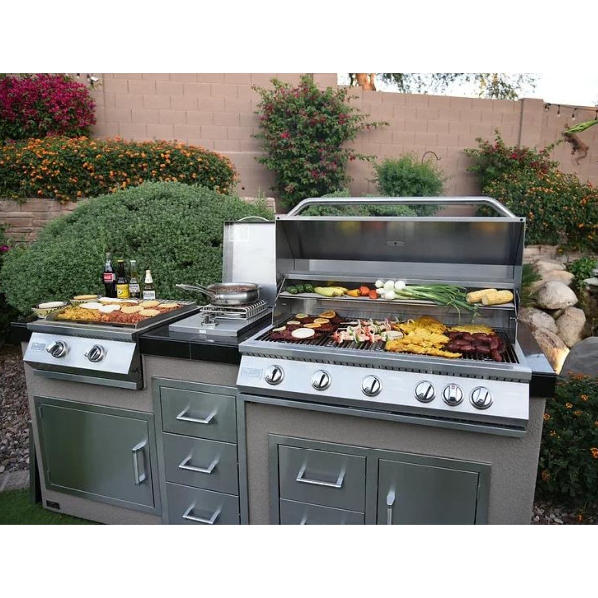 Built-In 22 Inch Griddle Teppanyaki Gas Grill 